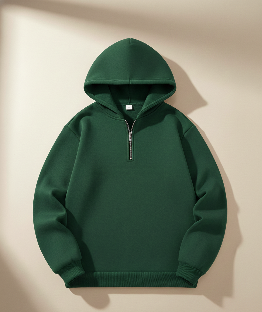 Men’s Premium Quarter-Zip Hooded Sweatshirt